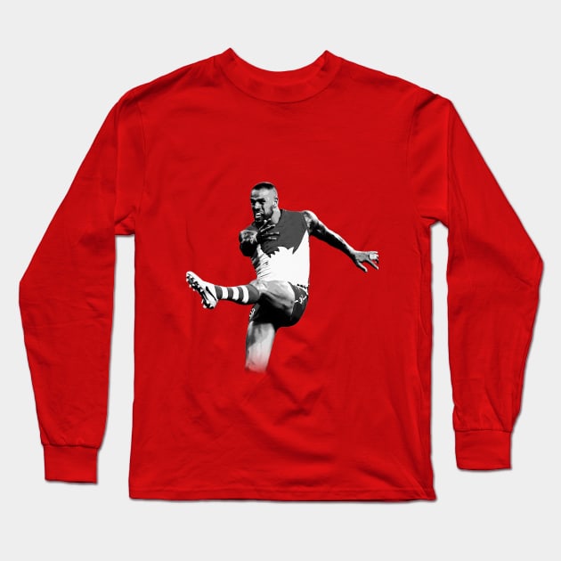 Buddy - AFL legend Long Sleeve T-Shirt by CaraMia Vintage